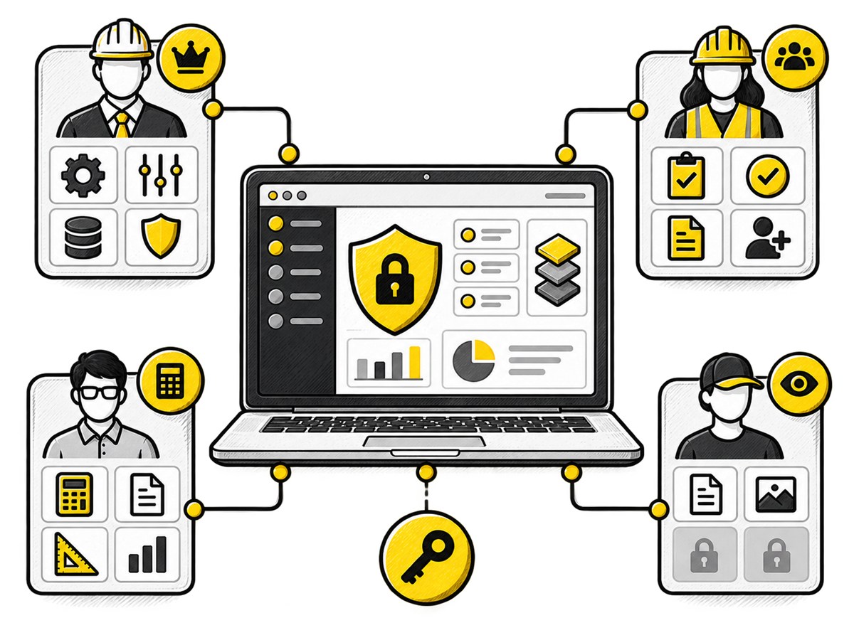 Role-based account access security illustration