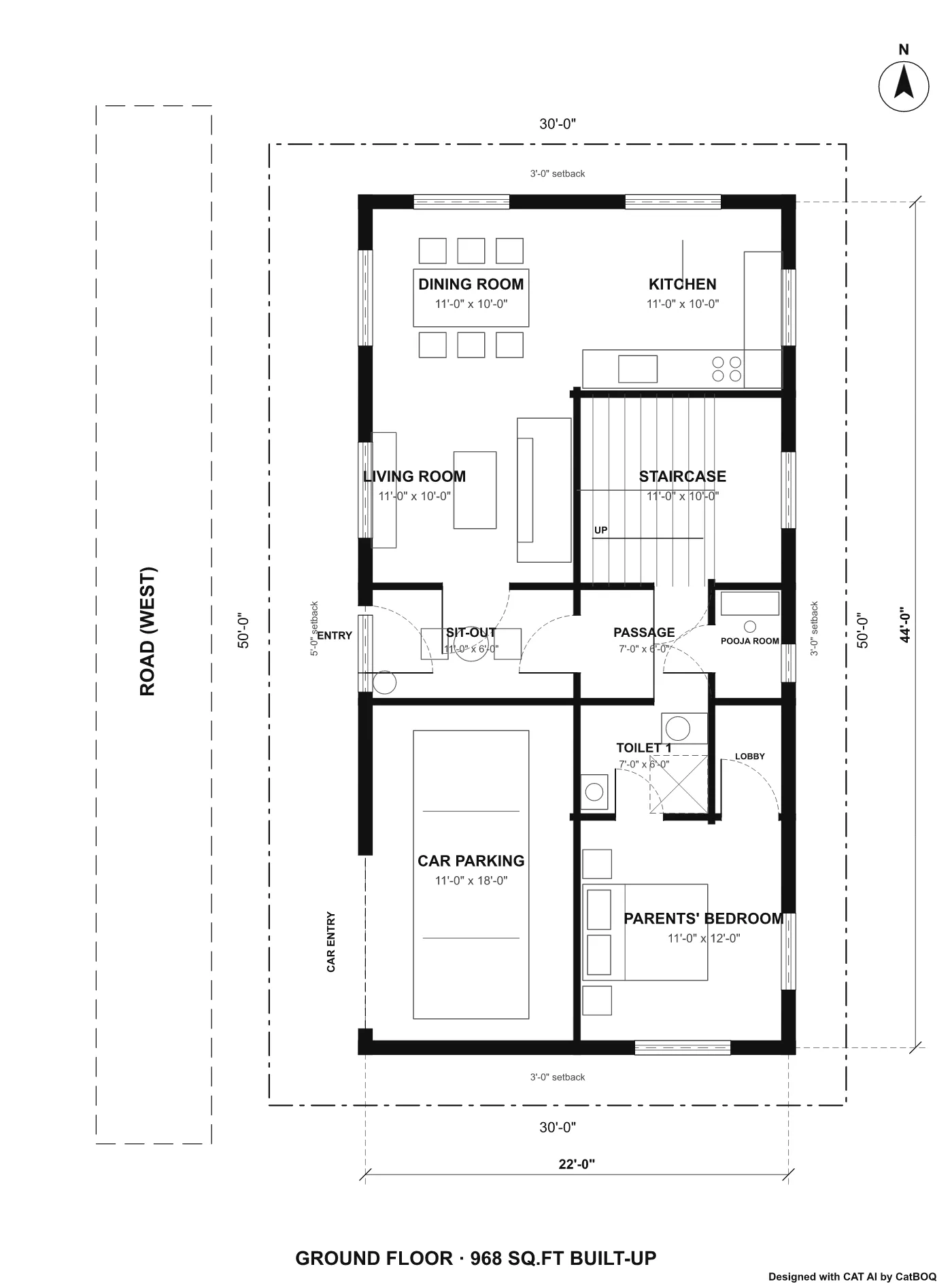 CAD view - CAT AI by CatBOQ sample output